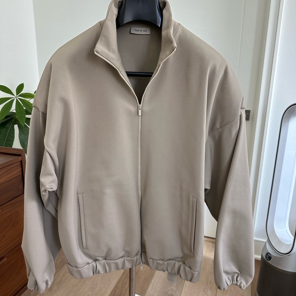 FEAR OF GOD - Eternal Viscose Tricot Track Jacket in Dusty Beige